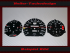 Speedometer Discs for Mercedes W201 190E 260 Kmh 8000 RPM Economy Red area from 7000 RPM