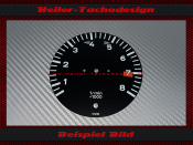 Tachometer Disc for Porsche 911 8000 RPM - 5
