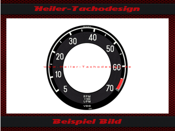 Tachometer Sticker for Mercedes W111 W112 W113 - 2