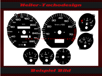 Tachoscheiben für Audi 100 C4 1992 280 Kmh
