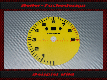 Drehzahlmesser Zifferblatt für Porsche 911 964 993 ohne Bordcomputer 9000 UPM 6 Uhr Stellung