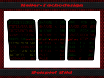 Set Glasskalen für Panzer
