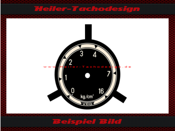 Ladepressure Gauge VDO 55 mm 0 bis 16 kg/cm²