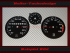 Set Tachoscheibe für Opel Kadett C 240 Kmh 10 UPM mit Uhr