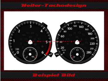 Tachoscheibe für VW Passat CC Diesel Mph zu Kmh bis 2012