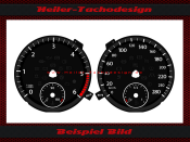 Tachoscheibe für VW Passat CC Diesel Mph zu Kmh bis...