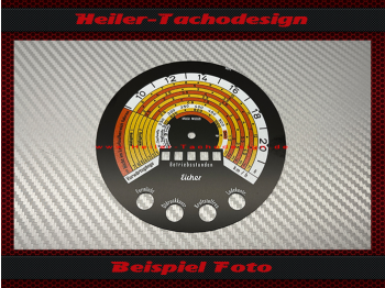 Traktormeter Speedometer Disc for Eicher EM500 Motometer without overdrive