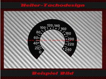 Speedometer Sticker for Triumph T120 von 1970 150 Mph to 240 Kmh