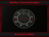 Speedometer Glass for VDO DKW 0 to 140 kmh Ø77 mm