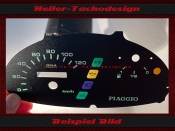 Tachoscheibe für Piaggio Sfera 80 CC 1996 120 Kmh