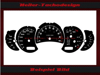 Speedometer Discs for Porsche 911 996 Facelift Tiptronic GT 380 Kmh