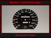 Tachoscheibe für Mercedes W126 560 SEC S Klasse 160...