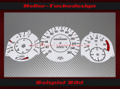 Tachoscheiben für Mercedes W107 R107 SL elektronischer Tacho Mph zu Kmh