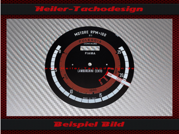 Traktormeter Tachoscheibe für Lamborghini 2R Ø104 mm