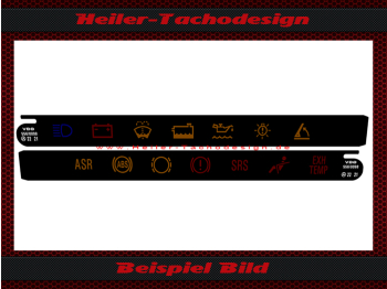 Tachosymbole Tacho Symbole Leisten für Mercedes 320 SL W129 R129 Set - 2,0