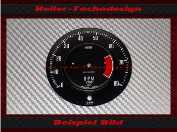 Drehzahlmesser Scheibe für Ford Lotus Cortina Mk2 1967 Ø 92 mm