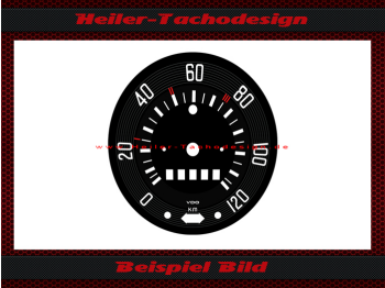 Speedometer Disc for VW Beetle 1961 to 1962 120 Kmh