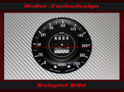 Tachoscheibe für Morgan 4l4 1977 120 Mph zu 200 Kmh
