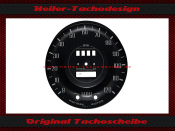 Speedometer Disc for Morgan 4l4 1977 120 Mph to 200 Kmh