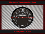 Speedometer Sticker for Buick GS 455 1970 120 Mph to 200 Kmh