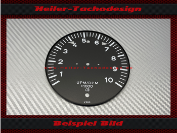 Drehzahlmesser Zifferblatt für Porsche 911 912 914 901 930 959 10000 UPM - 1
