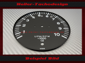 Drehzahlmesser Zifferblatt für Porsche 911 912 914 901 930 959 10000 UPM - 1