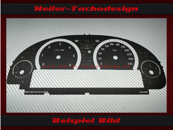 Speedometer dials for BMW F06 F10 F12 F13 M5 M6 large display 200 Mph to 330 Kmh 6000 UPM