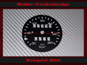 only Speedometer Disc for VW Treser 20 to 260 Kmh