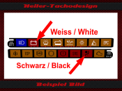 Tachosymbole Tacho Symbole Leisten für Mercedes 320...