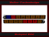Tachosymbole Speedometer Symbols Bar for Mercedes 320 SL W129 R129 Set - 5