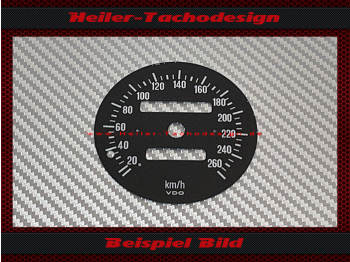 Speedometer Disc for Lotus Esprit Turbo Model 1988 160 Mph to 260 Kmh