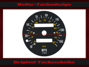 Speedometer Disc for Lotus Esprit Turbo Model 1988 160 Mph to 260 Kmh