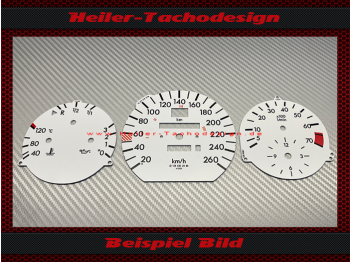 Tachoscheiben für Mercedes W124 E500 E Klasse 260 Kmh Seriennr. 124  542  20  65