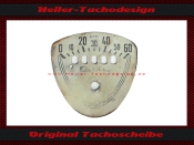 Speedometer Disc for VDO NSU Quickly 0 to 60 Kmh