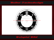 Speedometer Disc for Victoria Bergmeister 0 to 120 Kmh...
