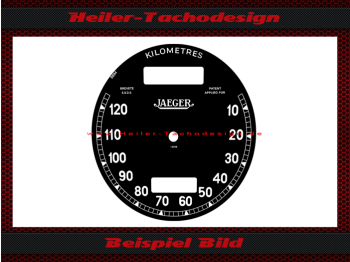 Speedometer Disc for Jaeger Ø 75 mm 10 to 120 Kmh
