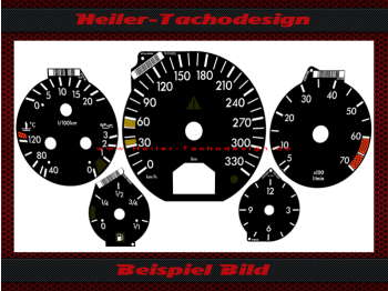 Speedometer Discs for Mercedes W129 R129 Brabus Design 330 Kmh
