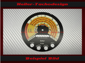 Traktormeter Tachoscheibe für Eicher EM500 VDO ohne Schnellgang