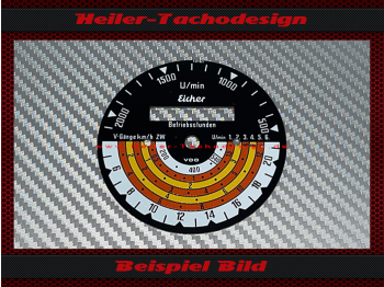 Tachoscheibe für Traktormeter Eicher ES202