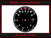Tachometer Disc for Porsche 911 8000 Umin Ruf Scaling - 2