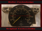 Speedometer Disc for Mercedes W126 350SD S Klasse 140 Mph...