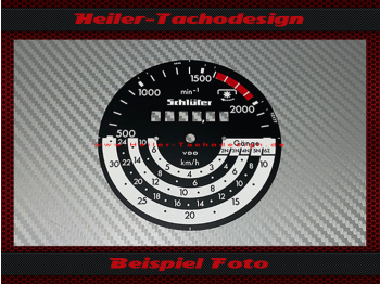 Speedometer disc for tractor meter Schlüter Super 2000 TVL 1978 35 kmh