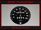 Speedometer Disc for BMW R100GS PD 1990 120 Mph to 200 Kmh