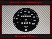 Speedometer Disc for BMW R100GS PD 1990 120 Mph to 200 Kmh