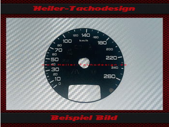 Speedometer Disc for Audi TT 8J 2007 160 Mph to 260 Kmh