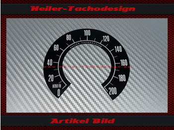 Speedometer Sticker for Harley Davidson EVO 1340 Shovelhead Panhead 1974 Ø100 Mph zu Kmh