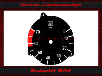 Drehzahlmesser Scheibe für Mercedes SL W107 R107 W116 ohne Uhr - 3