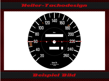 Speedometer Disc for Mercedes W107 R107 560 SL electronic Speedometer 260 Kmh