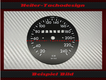 Tachoscheibe für Opel Kadett C 240 Kmh