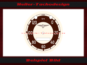 Speedometer Disc for Adler MB200 120 Kmh Ø76 mm